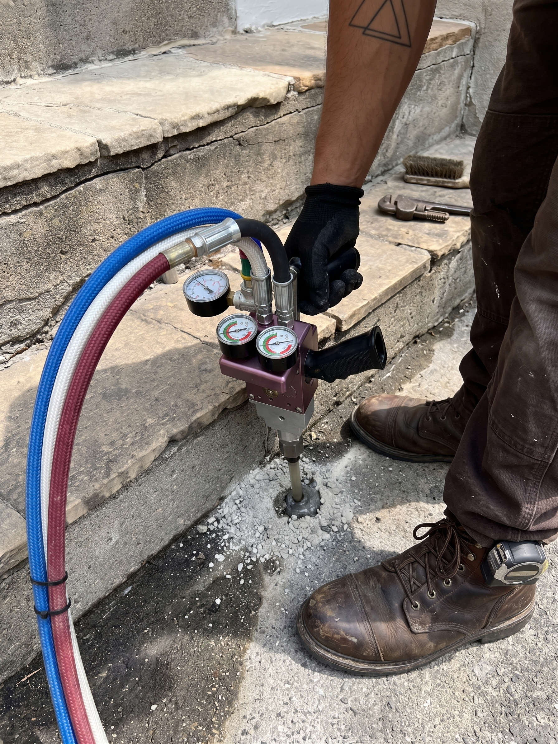 Concrete leveling in Brookside